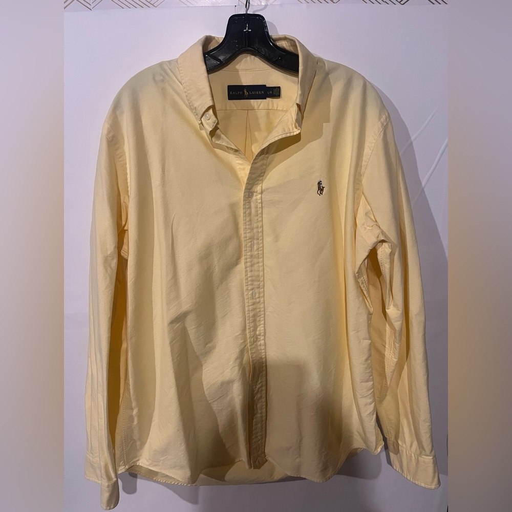 Ralph Lauren Pale Yellow Collared Shirt